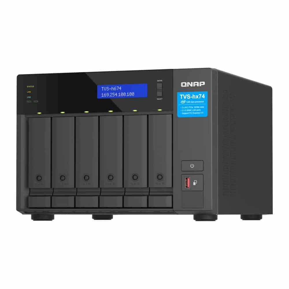 QNAP 6 Bay TVS-h674 Core i3 16GB Desktop NAS Enclosure